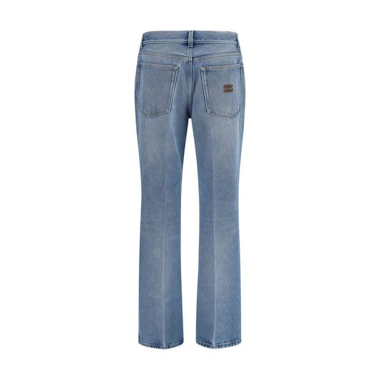 Blue Cotton Relaxed Fit Jeans