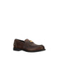 Brown Calf Leather Bos Taurus Slip-On Loafers