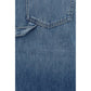 Blue Cotton Bermuda Shorts