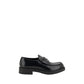 Black Calf Leather Bos Taurus Platform Loafers
