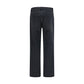 Black Cotton Straight-Leg Jeans