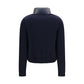 Blue Polyamide Cardigan