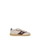 Beige Calf Leather Bos Taurus Low Top Sneakers