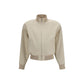 Beige Cotton Bomber