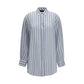 Blue Silk Shirt