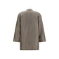 Beige Silk Dress Shirt