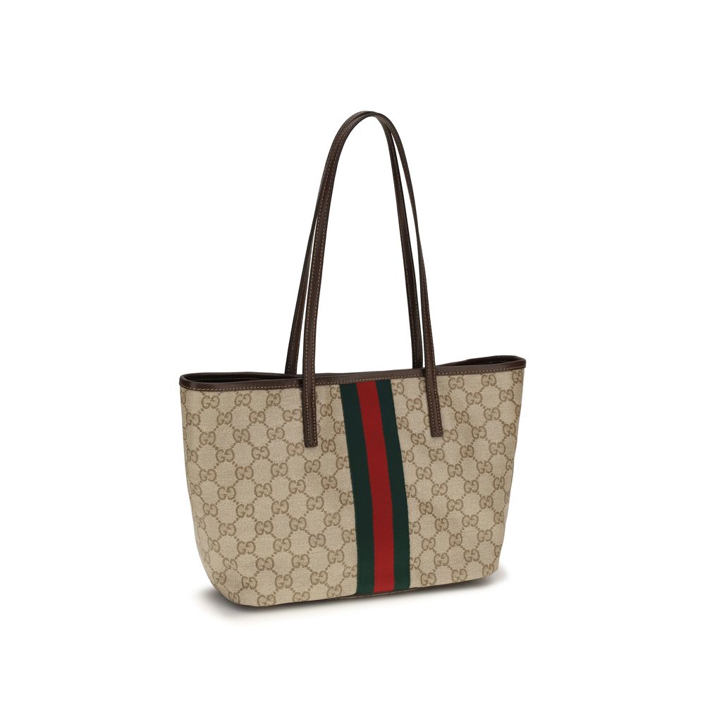 Beige Fabric Handbag