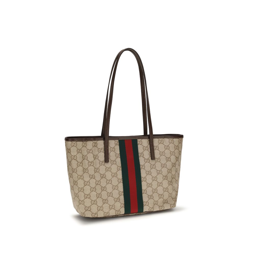 Beige Fabric Handbag