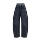 Gray Cotton Relaxed Fit Jeans