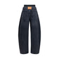 Gray Cotton Relaxed Fit Jeans