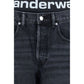 Gray Cotton Relaxed Fit Jeans