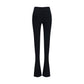 Black Viscose Flared Pants