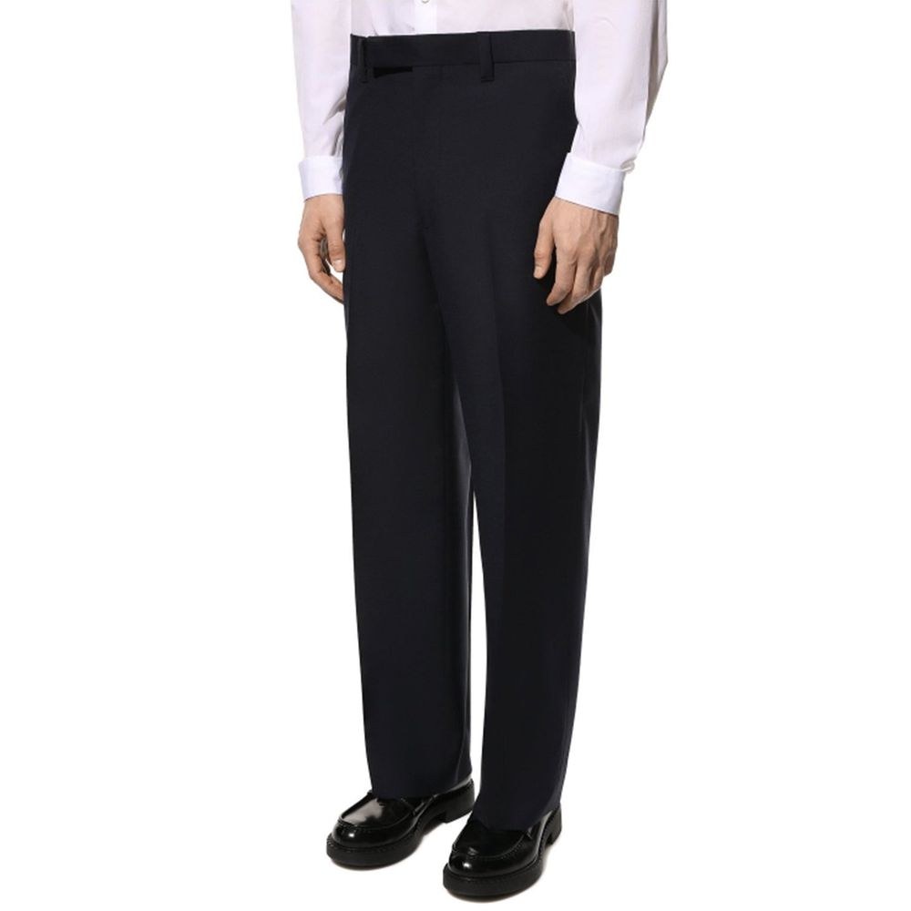 Blue Wool Dress Pants