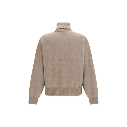 Brown Cashmere Turtleneck