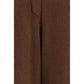 Brown Cashmere Casual Pants