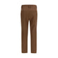 Brown Elastane Casual Pants