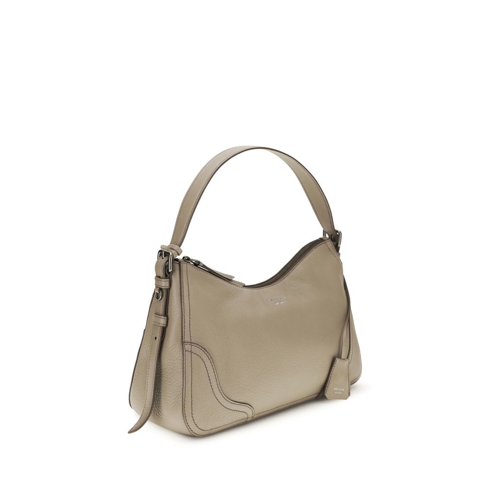 Gray Calf Leather Bos Taurus Backet Bag