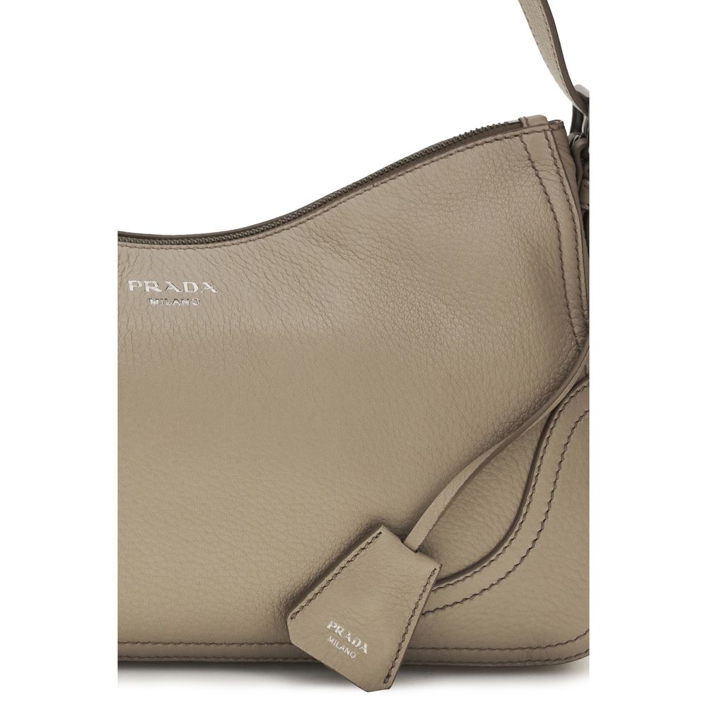 Gray Calf Leather Bos Taurus Backet Bag