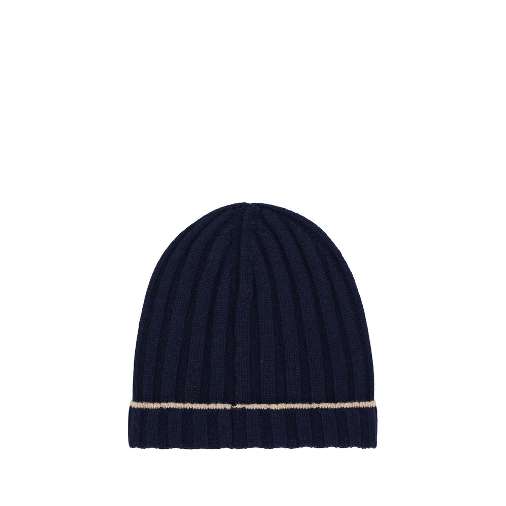 Blue Cashmere Beanie