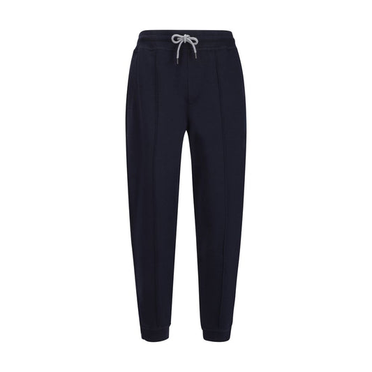 Blue Cotton Joggers (Workout Pants)