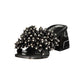 Black Polyurethane Women's Sandal