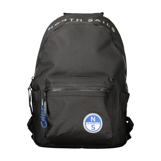 Nero Polyester Uomo Backpack with Versatile Design