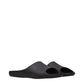Black Cotton Slippers
