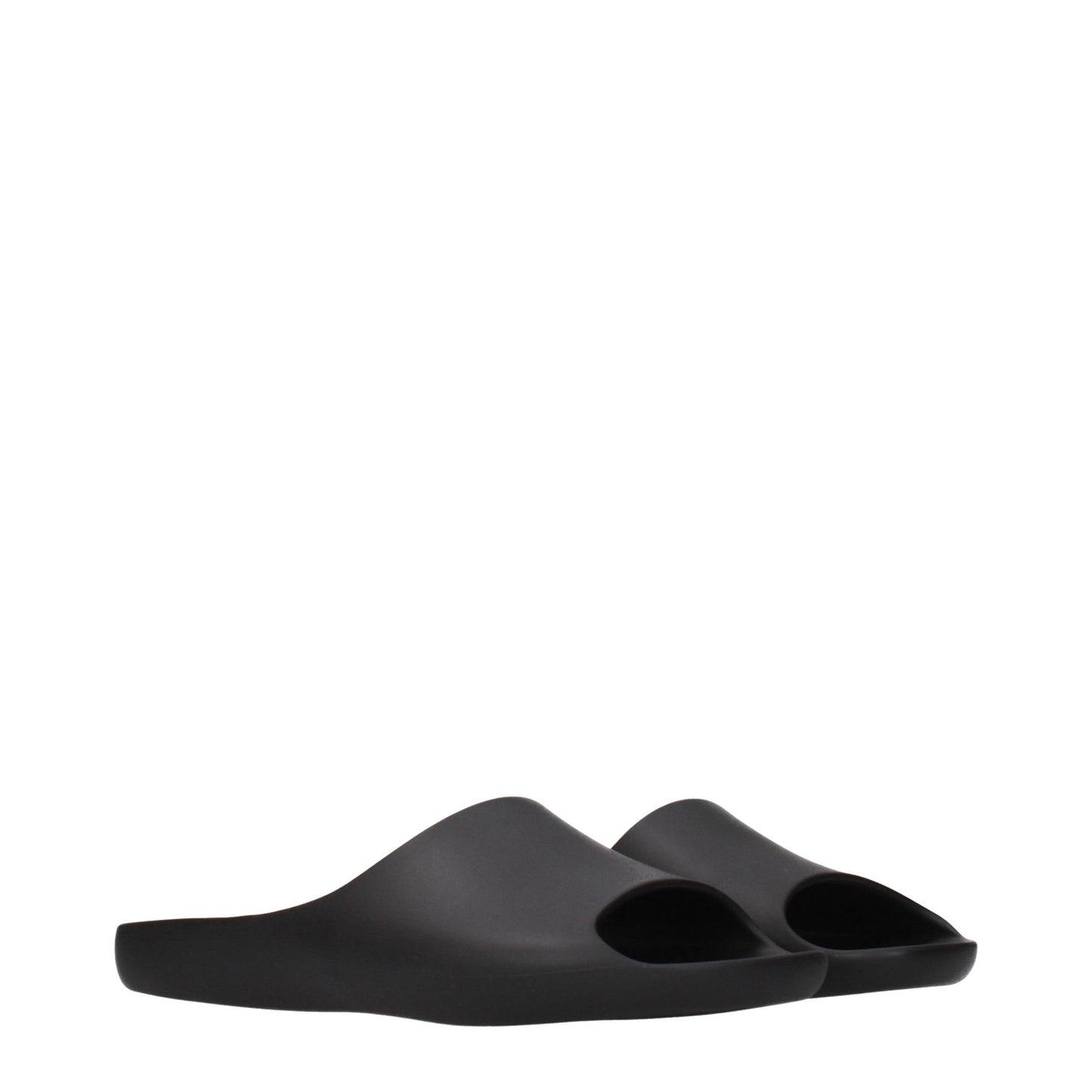 Black Cotton Slippers