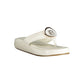 White Polyurethane Women Sandal