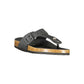 Black Polyurethane Women's Sandal