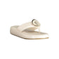 White Polyurethane Women's Sandal