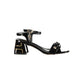 Black Polyurethane Women's Sandal