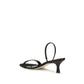 Black Calf Leather Bos Taurus Stiletto Heel Sandals