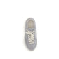 Gray Calf Leather Bos Taurus Low Top Sneakers