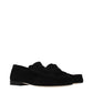 Black Leather Slip-On Loafers