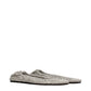 Gray Fabric Ballet Flats