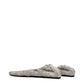 Gray Fabric Ballet Flats