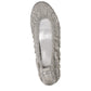 Gray Fabric Ballet Flats