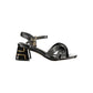 Black Polyethylene Flat Sandals
