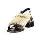 Brown Polyethylene Flat Sandals