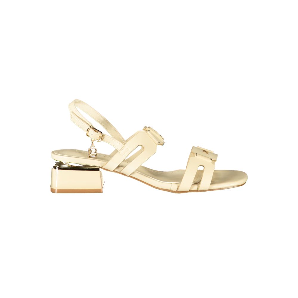 Beige Polyethylene Flat Sandals