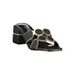 Black Polyethylene Platform Sandals