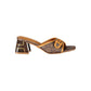 Brown Polyurethane Women Sandal