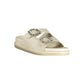 White Polyethylene Flat Sandals