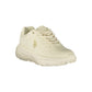White Polyester Athletic Sneakers