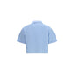 Blue Cotton Shortsleeve Shirt