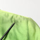 Green Silk SingleBreasted Embellished Blazer