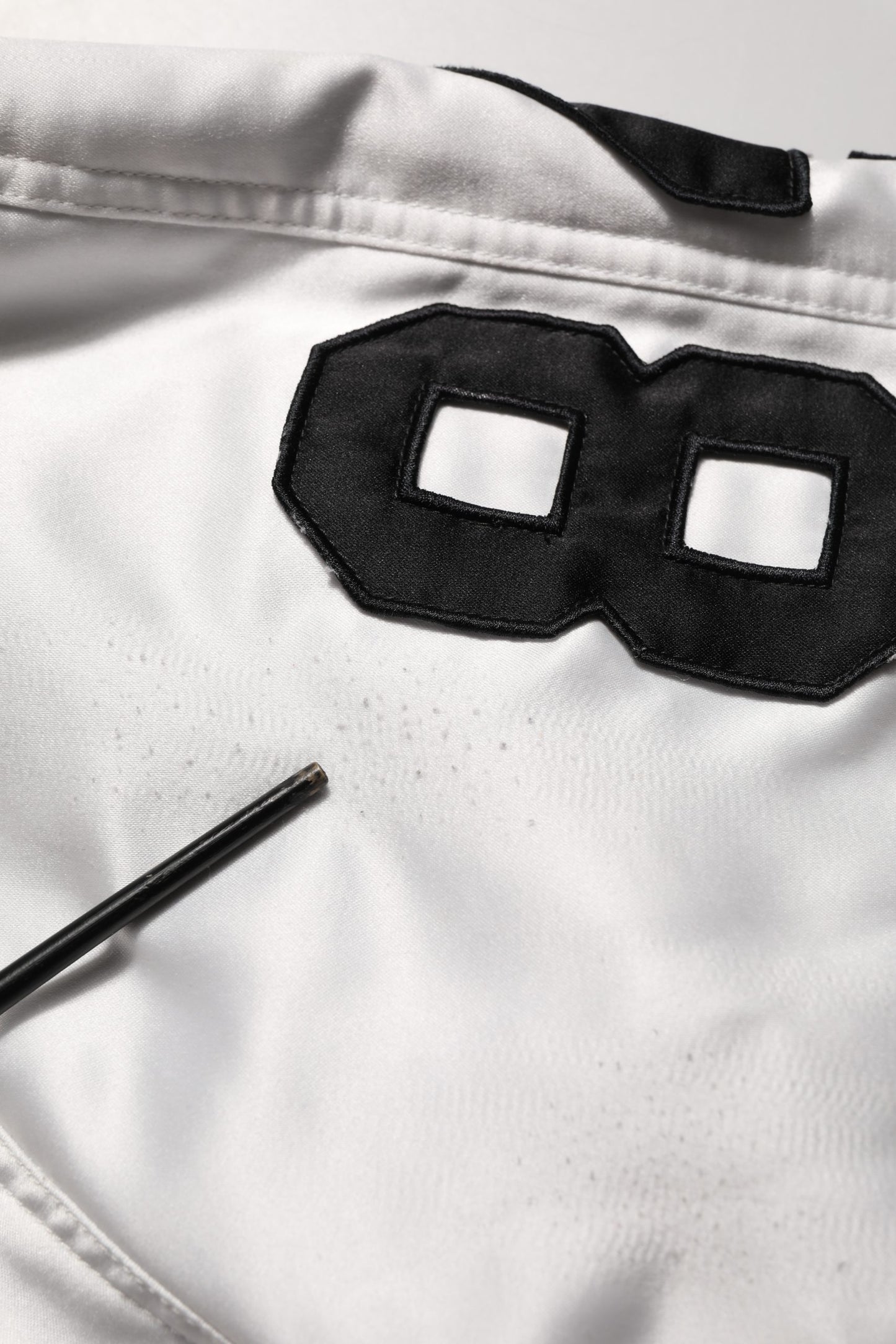 White DG Logo Polyester JerseyBomber Jacket