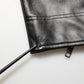Black PU Leather Zipper Men Trouser Pants