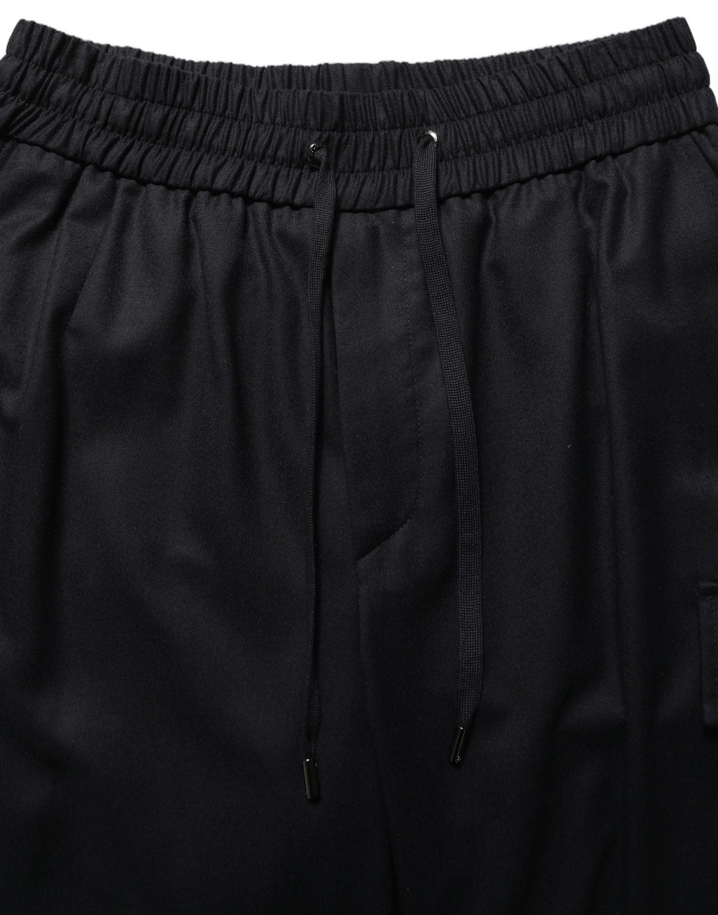Black Mid Waist Cargo Jogger Sweatpants Pants